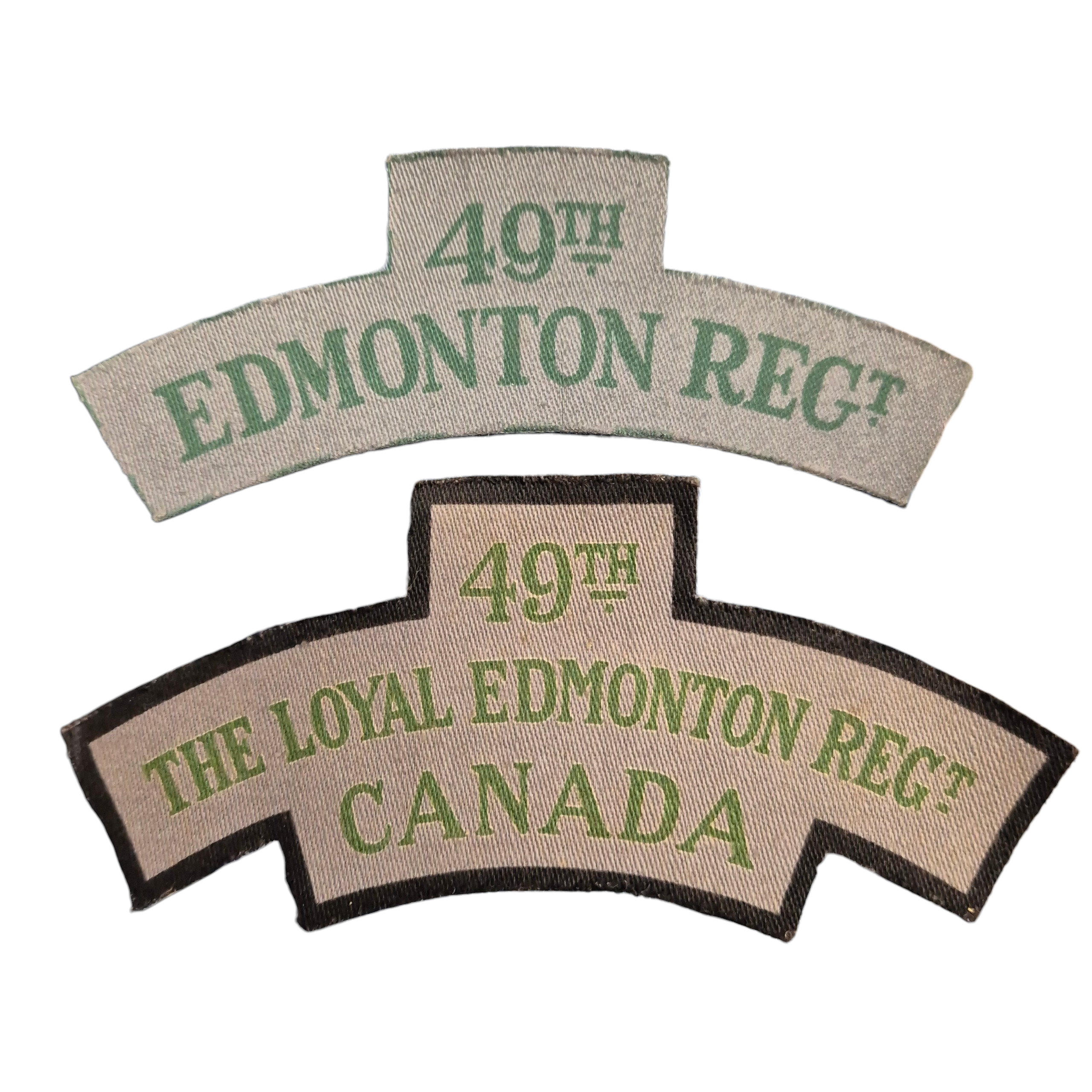 49th Loyal Edmonton Regiment - Printed shoulder title - Image 3