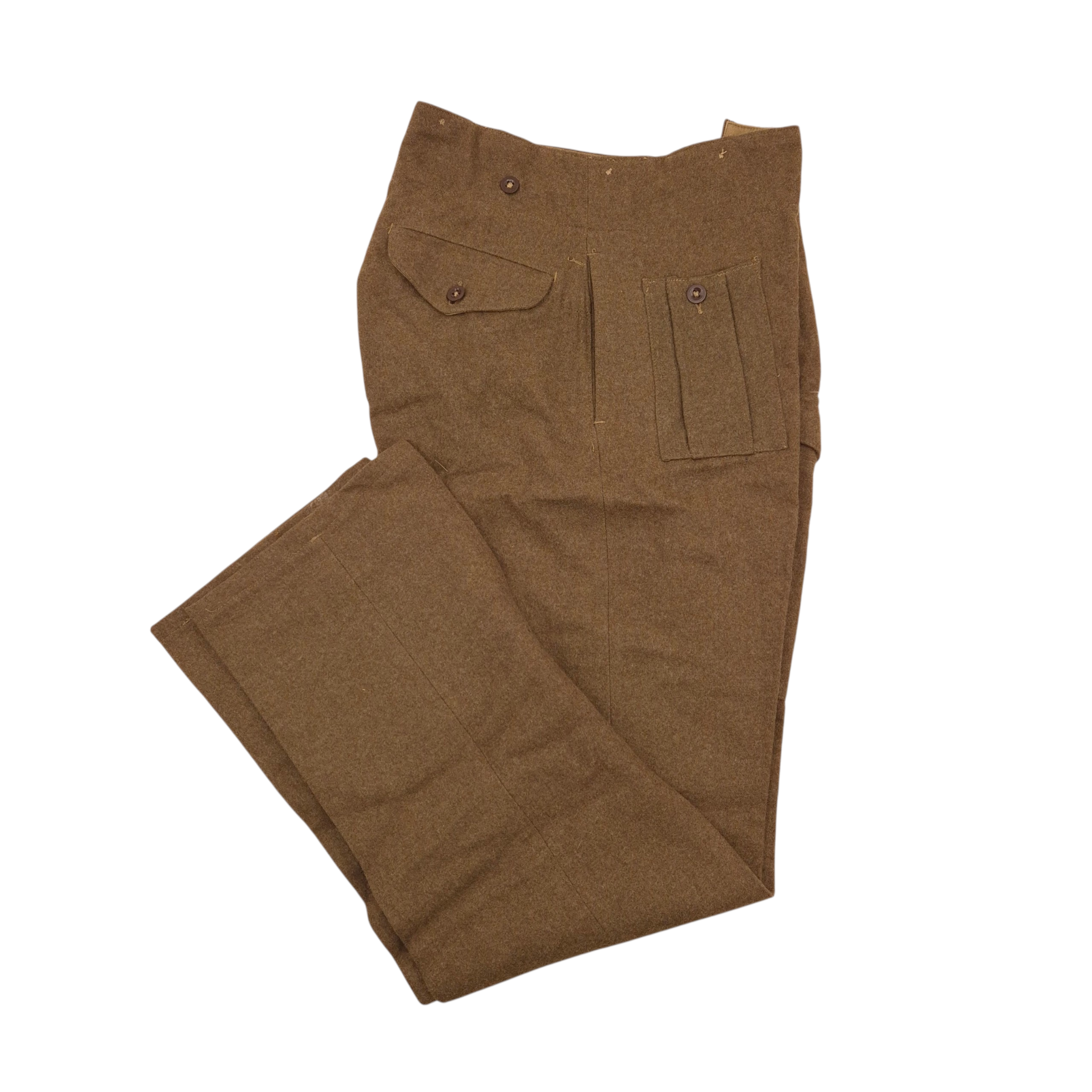 British P40 Battle Dress Trousers - Dated 1943 - Image 3