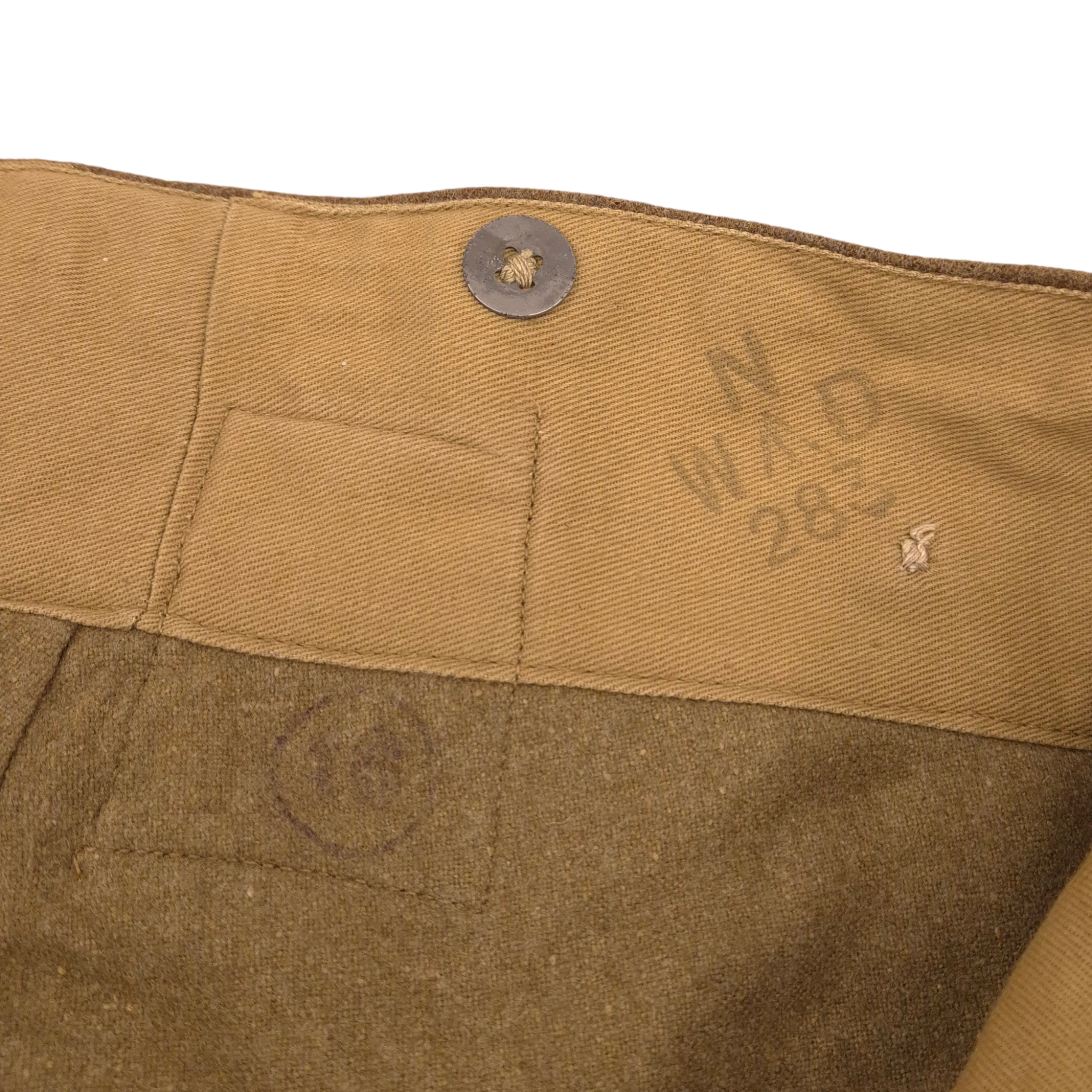 British P40 Battle Dress Trousers - Dated 1943 - Image 10