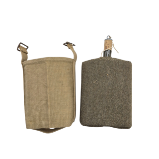 British P37 Water Bottle and Web Carrier – C.S.Co 1943