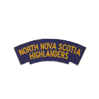 North Nova Scotia Highlanders – Printed shoulder title