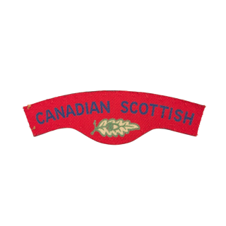 Canadian Scottish Regiment – Printed shoulder title
