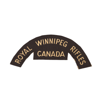 Royal Winnipeg Rifles – Printed shoulder title