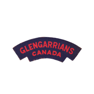 Stormont Dundas & Glengarry Highlanders – Printed shoulder title