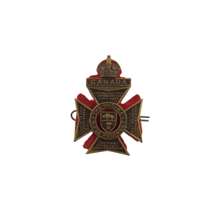 Regina Rifle Regiment – Cap badge with backing