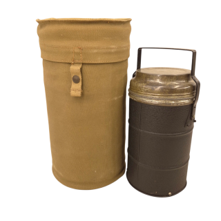 British (Airborne) Thermos Flask with Padded Webbing Case