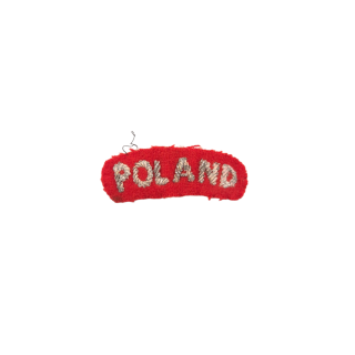 Poland bullion thread shoulder title