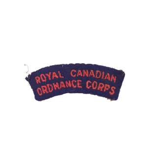 Royal Canadian Ordnance Corps – Embroidered shoulder title
