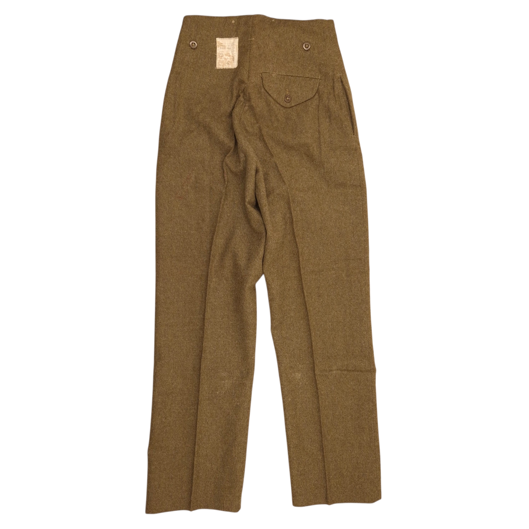 British P40 Battle Dress Trousers - Dated 1943 - Image 4