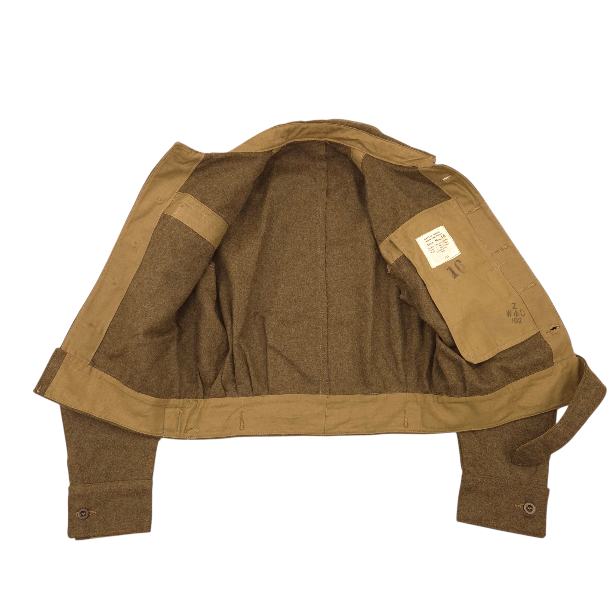 British P40 Battle Dress Jacket - 1945, size 16 - Image 4