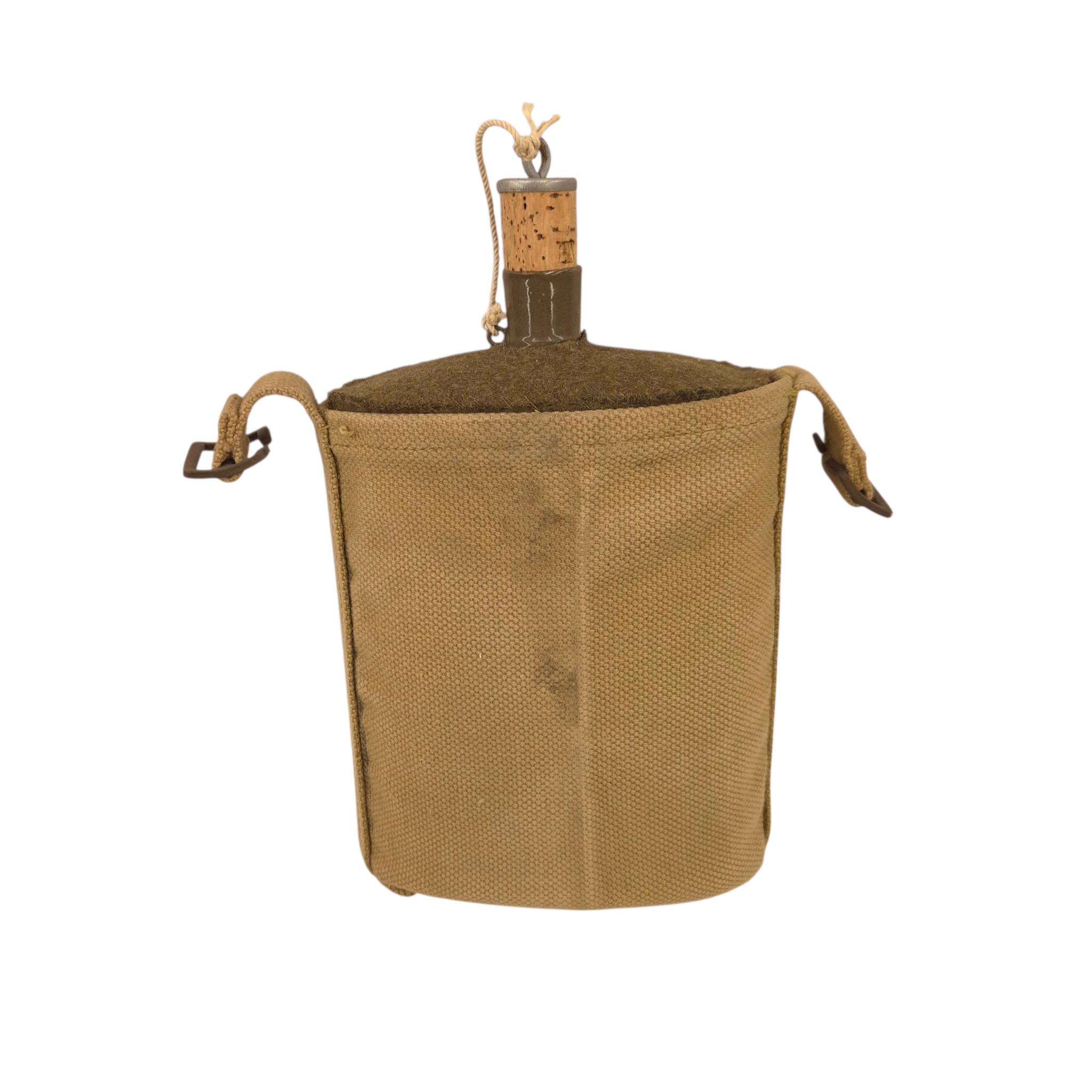 British P37 Water Bottle and Web Carrier - M&S 1944