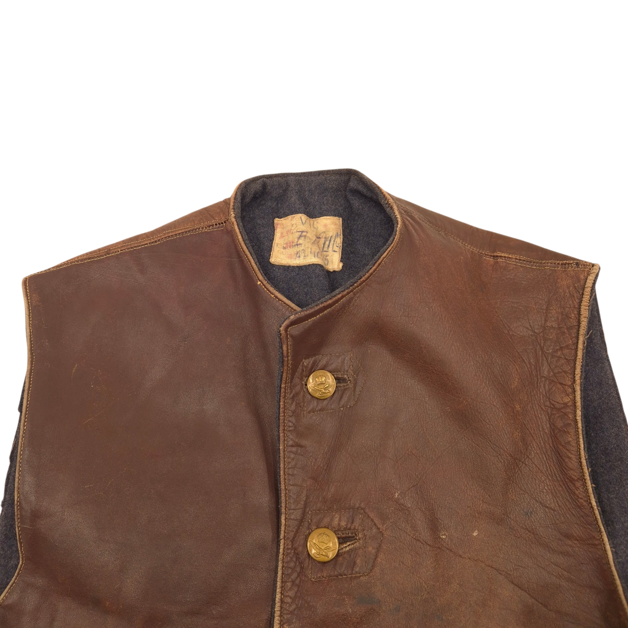 British RAF Leather Jerkin - Image 2