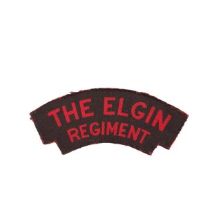 Elgin Regiment – Printed shoulder title