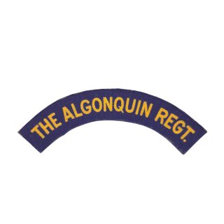 Algonquin Regiment – Printed shoulder title