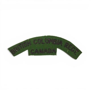 British Columbia Regiment – Embroidered shoulder title