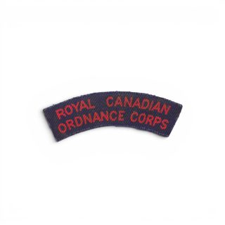 Royal Canadian Ordnance Corps – Printed shoulder title