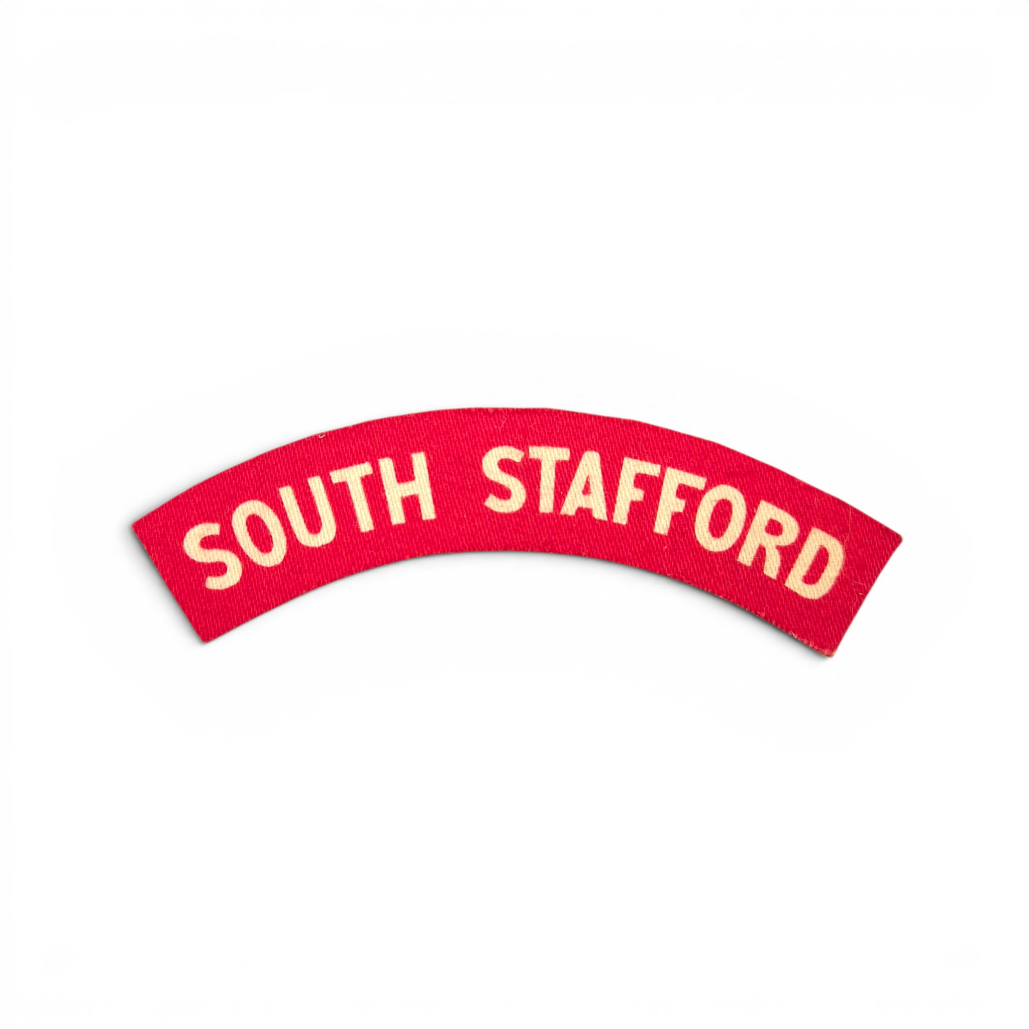 South Staffordshire Regiment - Printed shoulder title