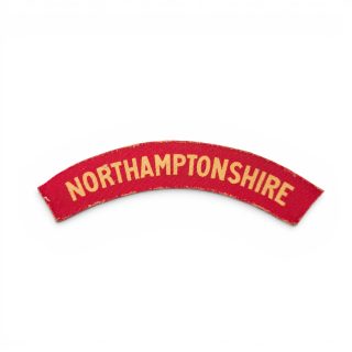 Northhamptonshire Regiment – Printed shoulder title