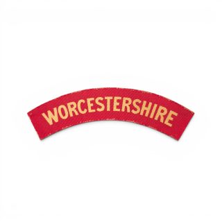 Worcestershire Regiment – Printed shoulder title