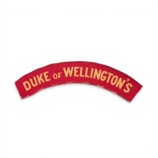Duke of Wellington’s – Printed shoulder title