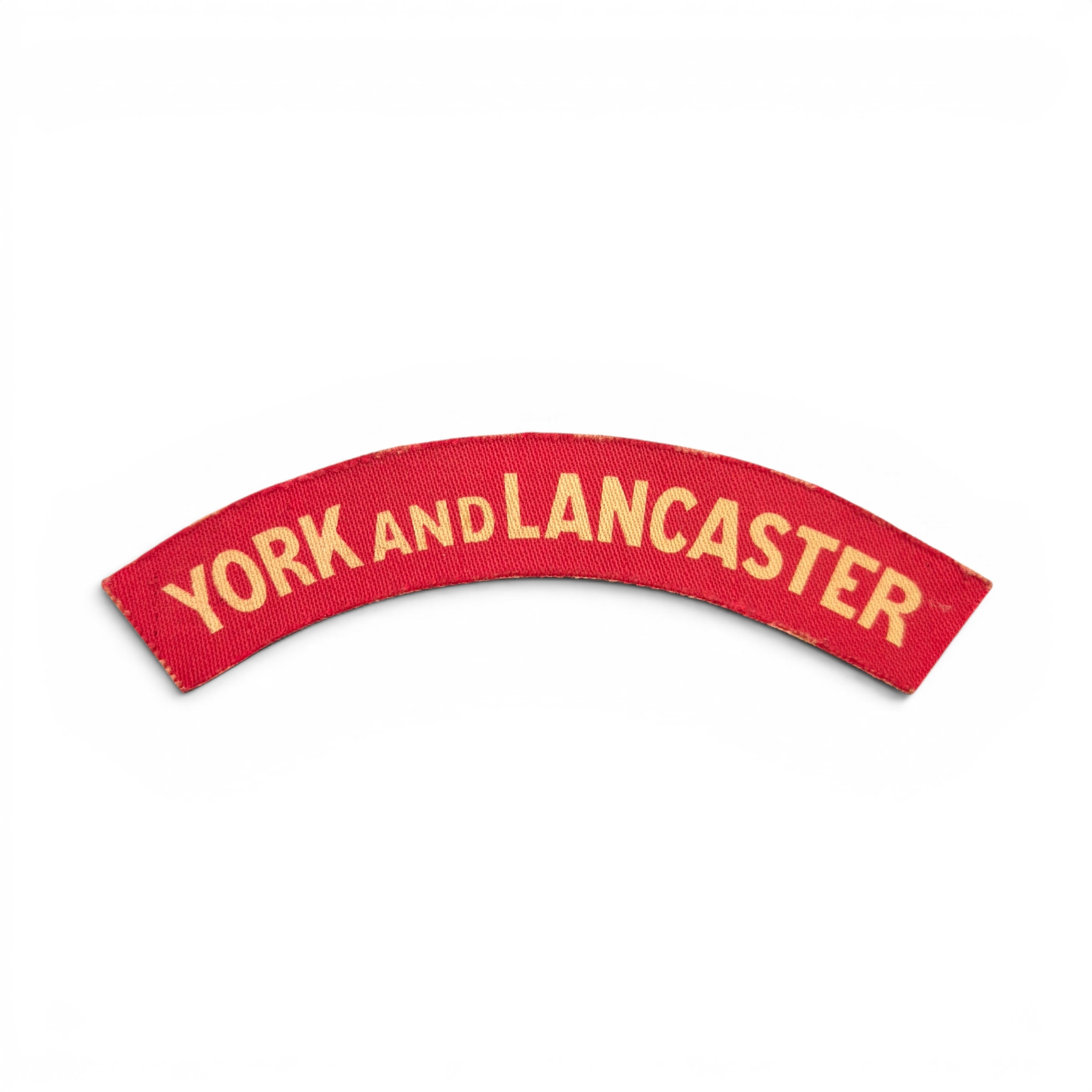 York and Lancaster - Printed shoulder title