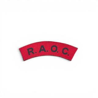 Royal Army Ordnance Corps – Printed shoulder title