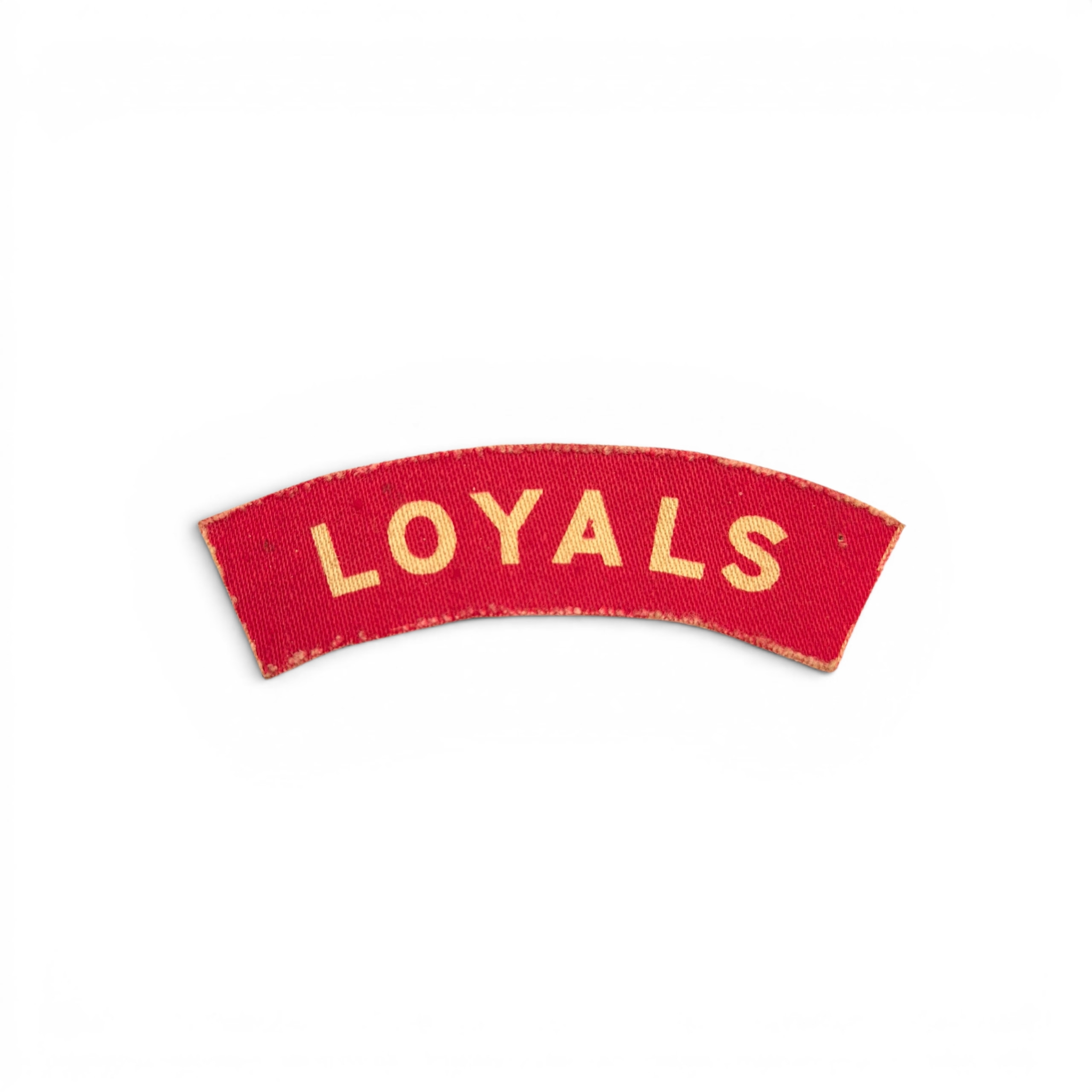 Loyals Regiment - Printed shoulder title