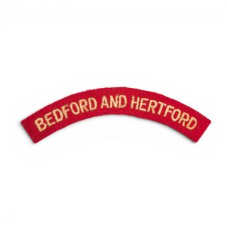 Bedford and Hertford – Embroidered shoulder title