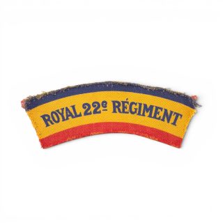 Royal 22e Regiment – Printed shoulder title