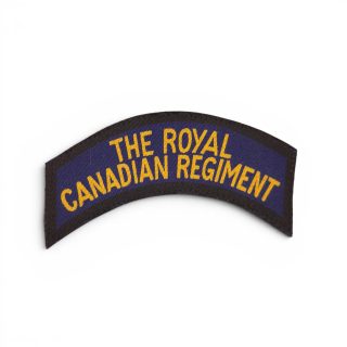 Royal Canadian Regiment – Printed shoulder title