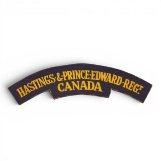 Hastings & Prince Edward Regiment – Printed shoulder title
