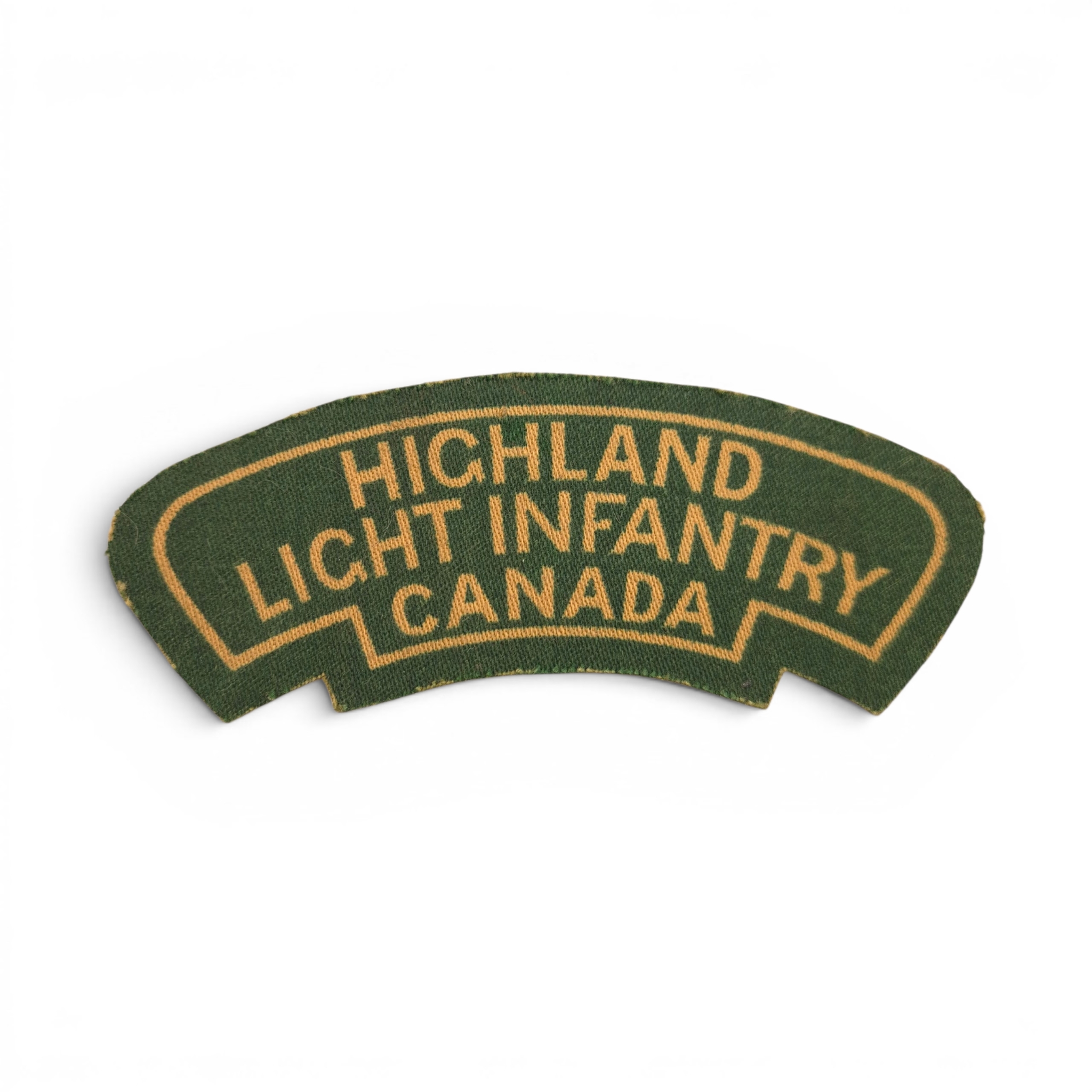 Highland Light Infantry of Canada - Printed shoulder title