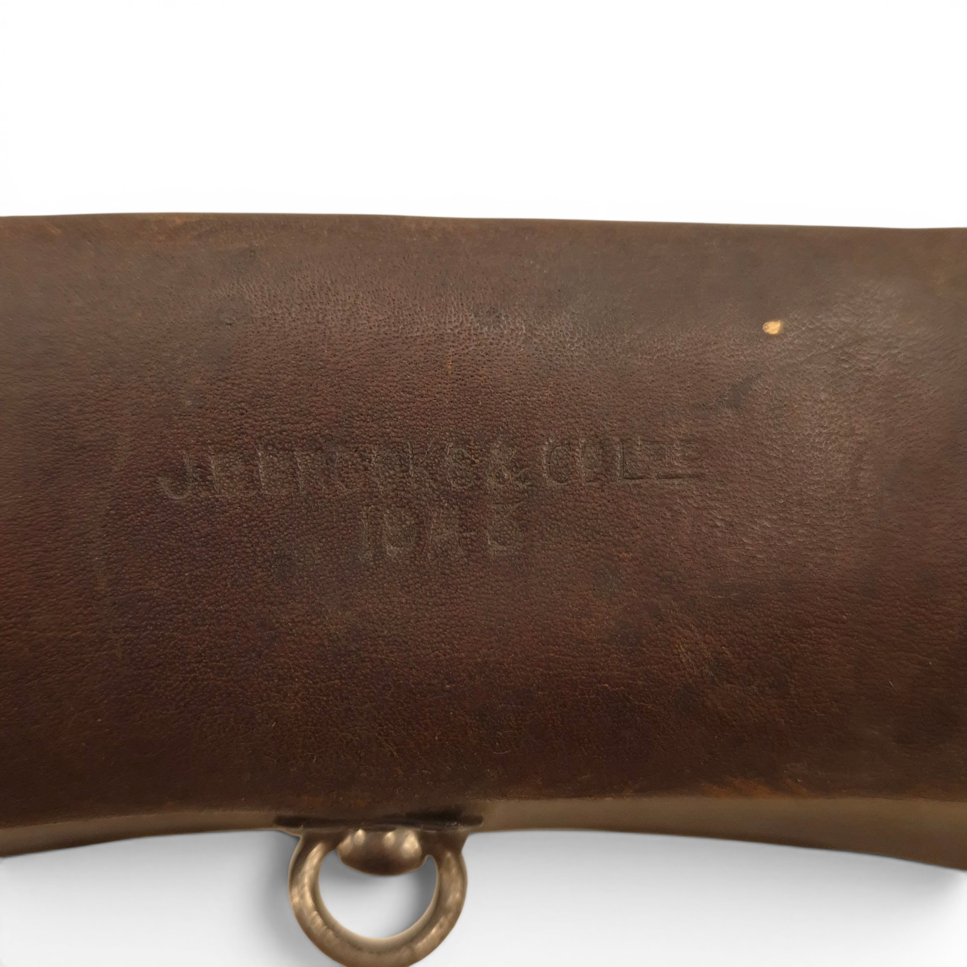 British Army Bicycle Leather Tool Pouch - BROOKS 1943 - Image 3