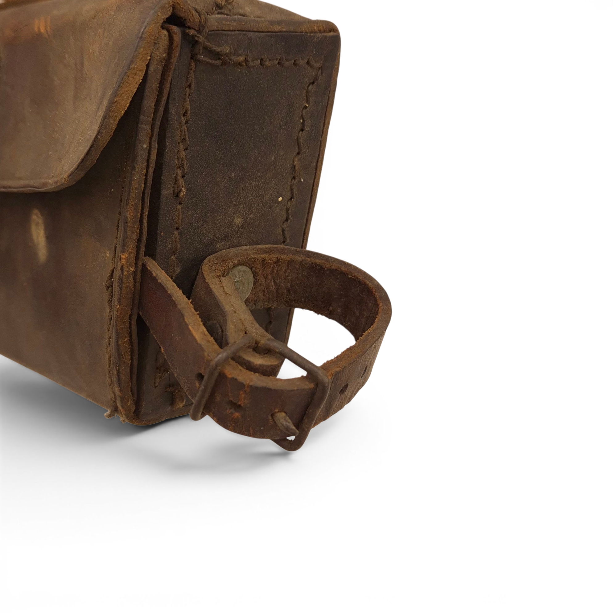 British Army Bicycle Leather Tool Pouch - BROOKS 1943 - Image 7