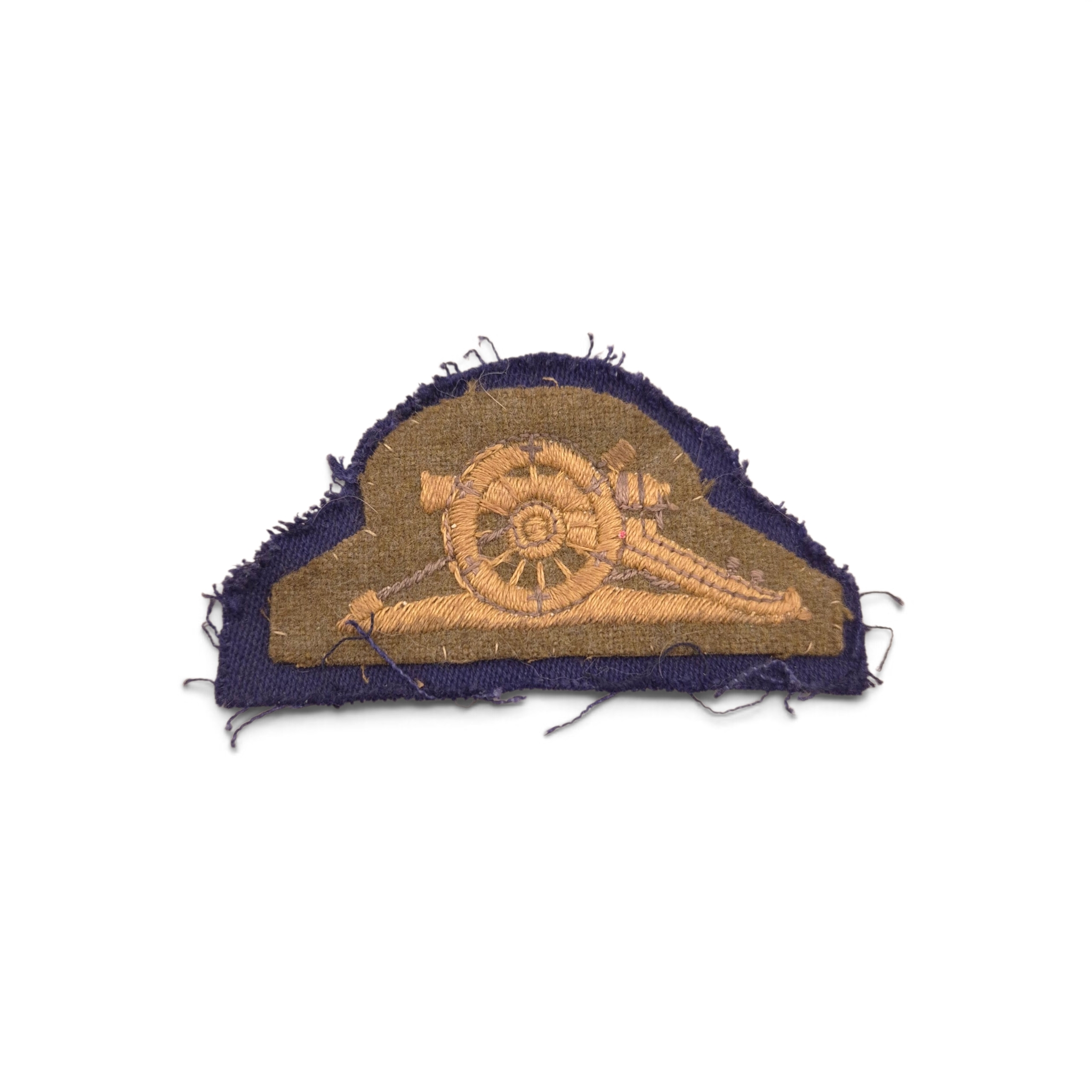 RCA patch mounted on a 2nd Canadian Infantry Division patch