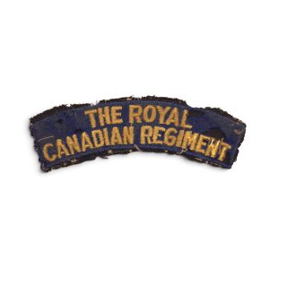 Royal Canadian Regiment – Embroidered shoulder title