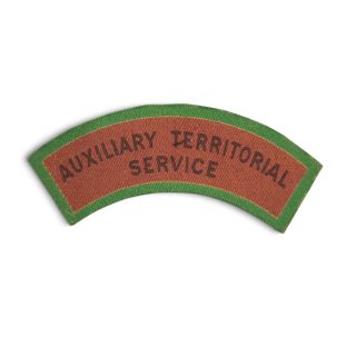 Auxiliary Territorial Service – Printed shoulder title