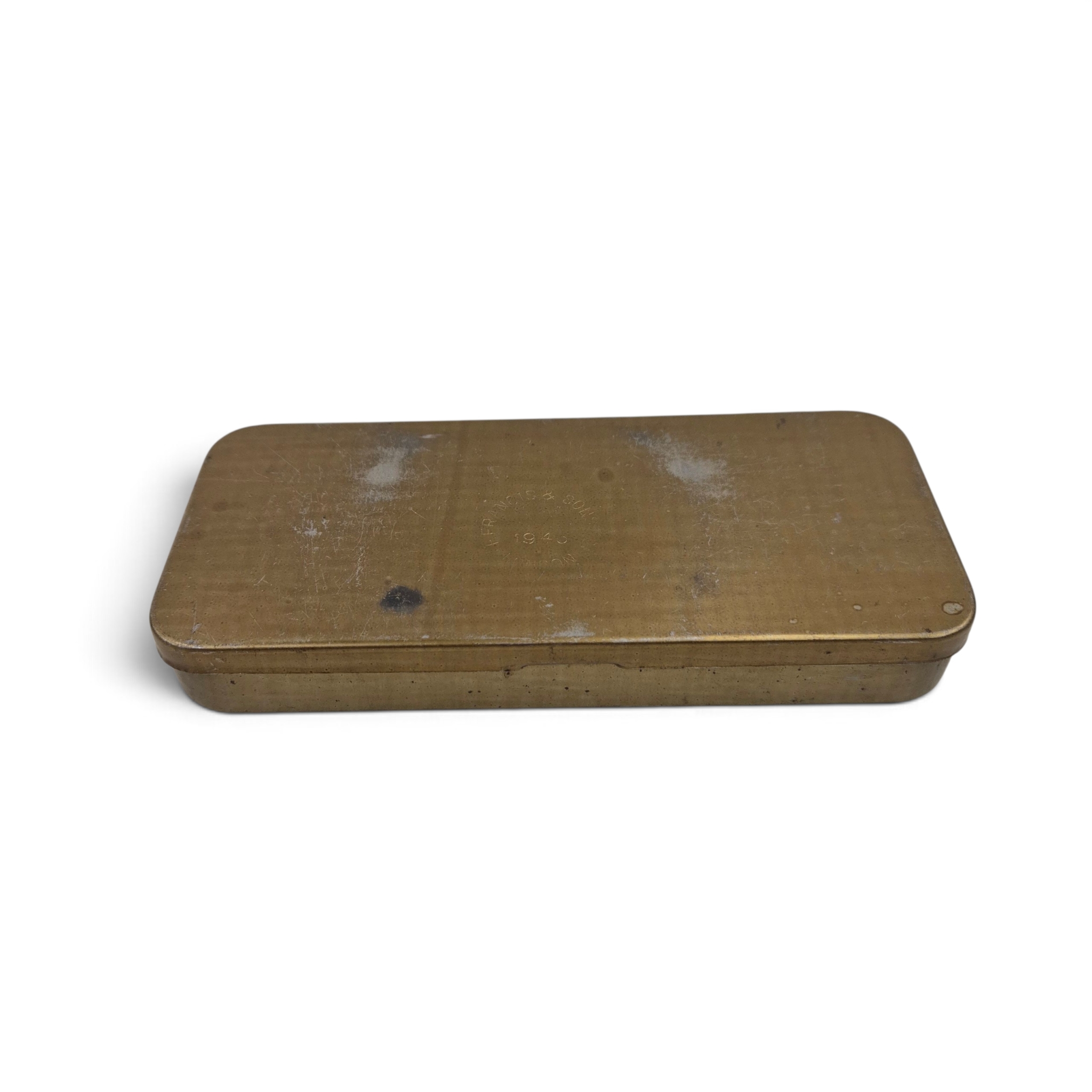 British Dispatch Rider's Goggles in metal box 1943 - Image 2