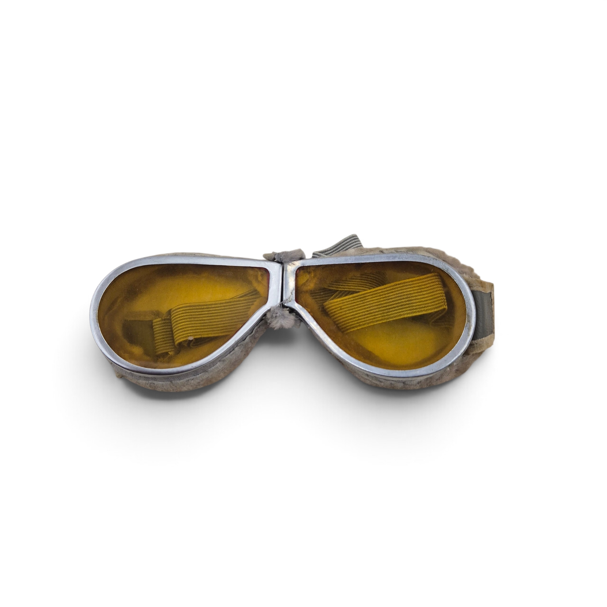 British Dispatch Rider's Goggles in metal box 1943 - Image 4