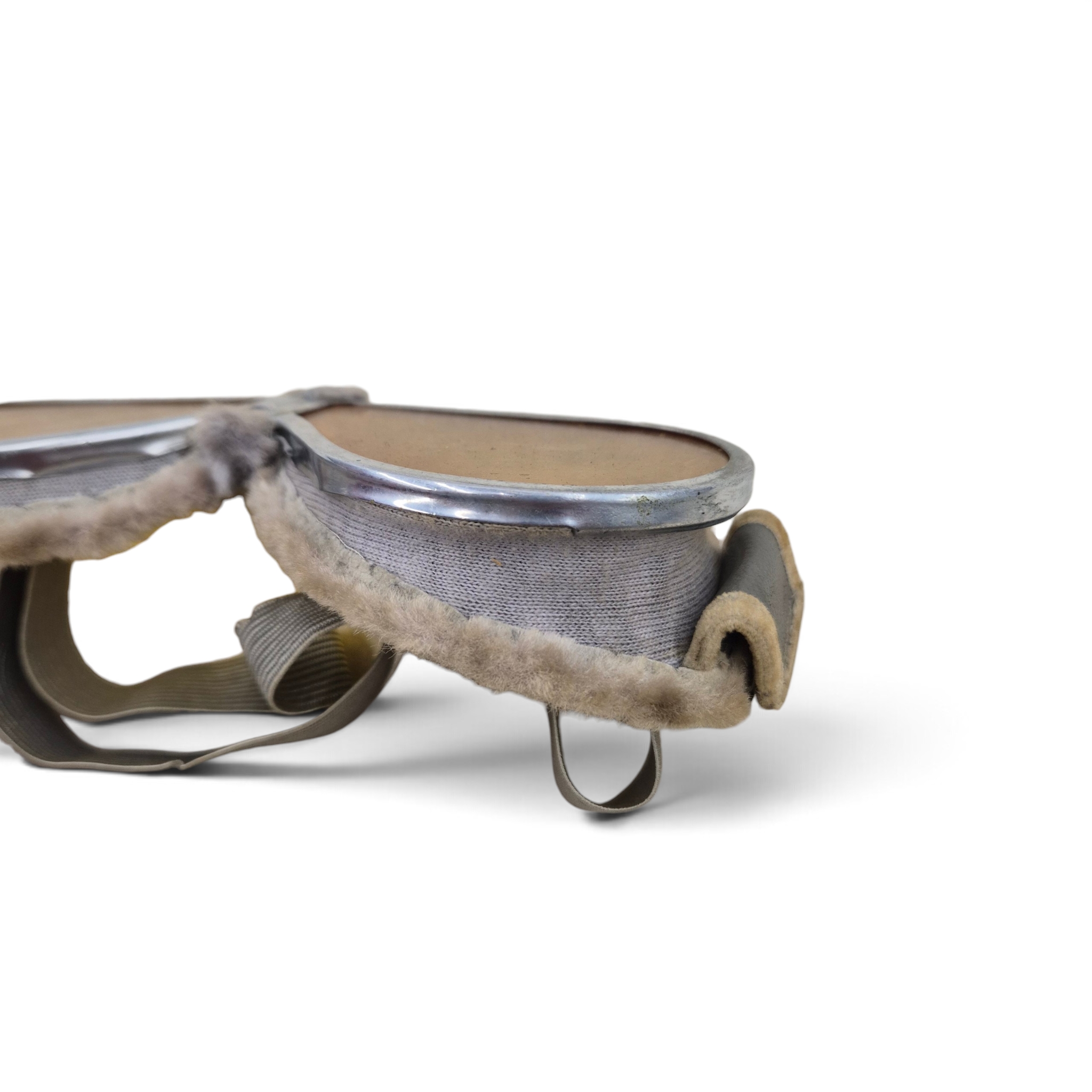 British Dispatch Rider's Goggles in metal box 1943 - Image 6