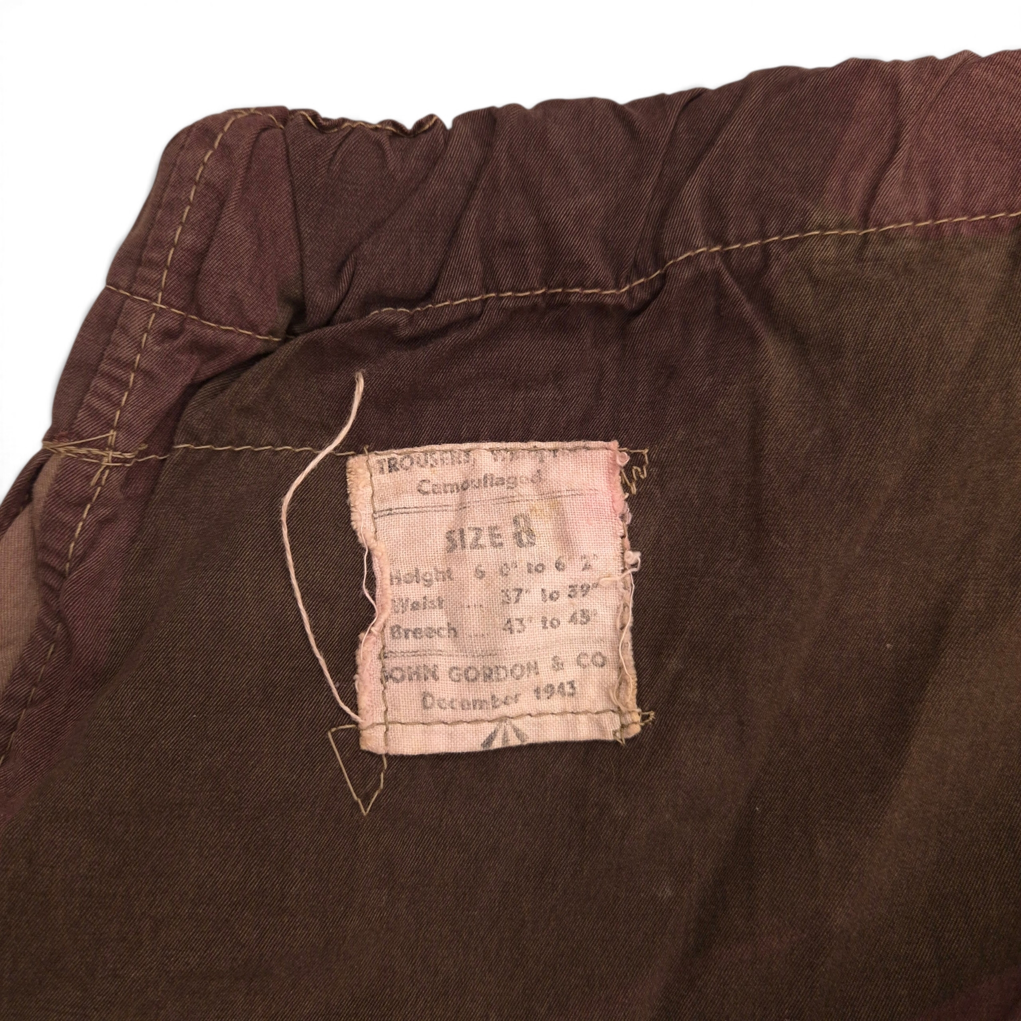 British Trousers, Windproof Camouflaged - 1943 - Image 3