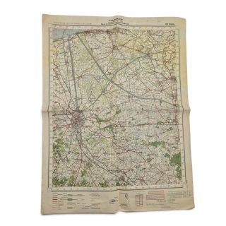 German Truppenkarte Map, sheet 53, Sluis – Ramskappele, Brugge, Maldegem