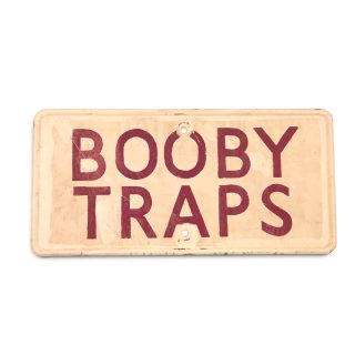British Booby Traps Sign – F&L 1944