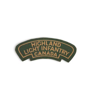 Highland Light Infantry of Canada – Printed shoulder title
