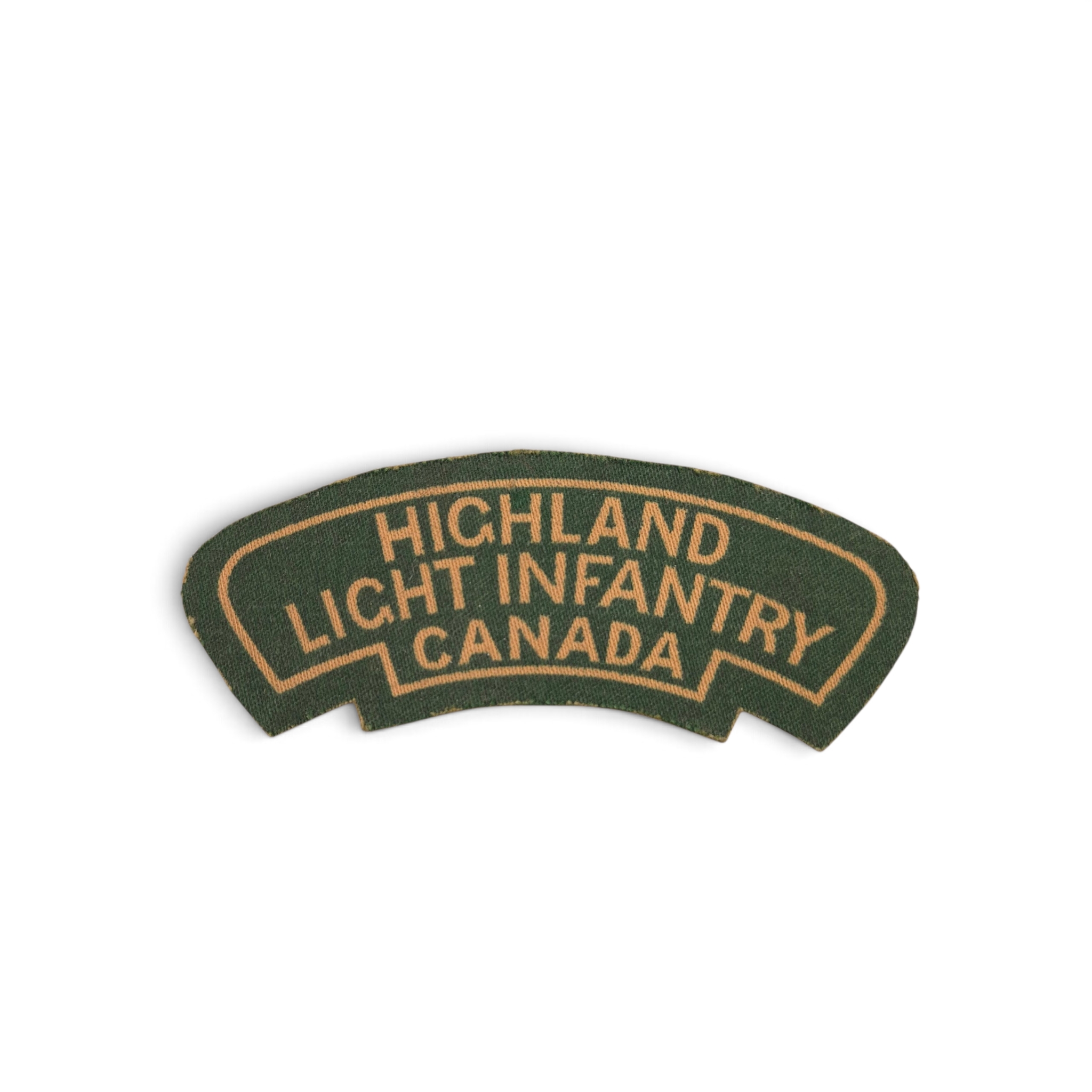 Highland Light Infantry of Canada - Printed shoulder title