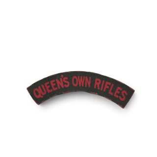 Queen’s Own Rifles of Canada – Printed shoulder title