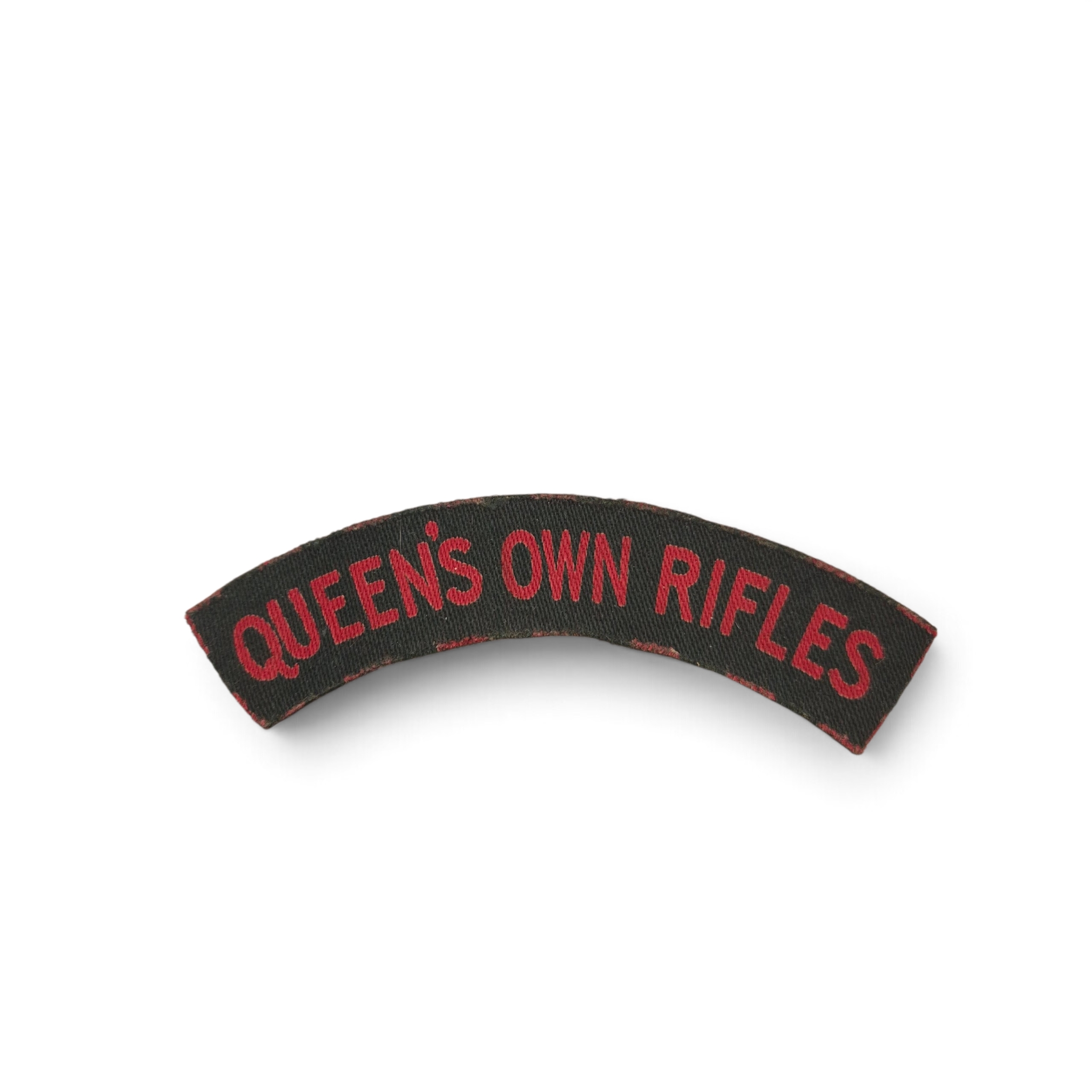 Queen's Own Rifles of Canada - Printed shoulder title
