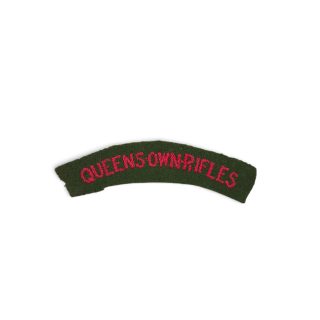 Queen’s Own Rifles of Canada – Embroidered shoulder title