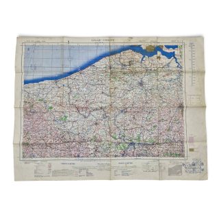British/Canadian Army Map of Lille-Ghent 1943