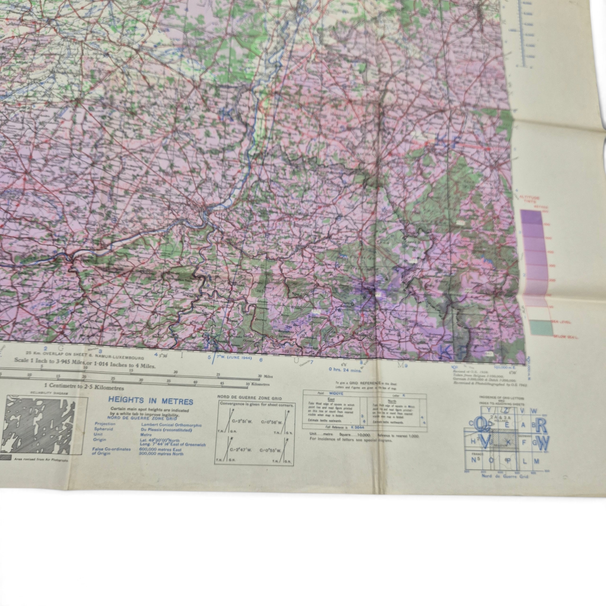 British/Canadian Army & Air Map of Brussels–Liège - 1944 - Image 5